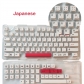 104+22 Pink Lady PBT Dye-subbed XDA Keycap Set for Mechanical Keyboard English / Thai / Japanese / Russian / Arabic / French / German / Spanish